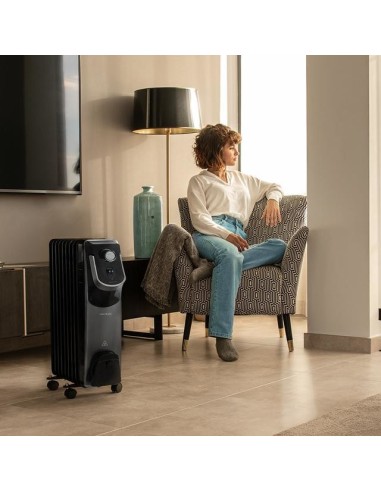 Cecotec 05889 calefactor eléctrico Interior Negro 2000 W Radiador de aceite eléctrico