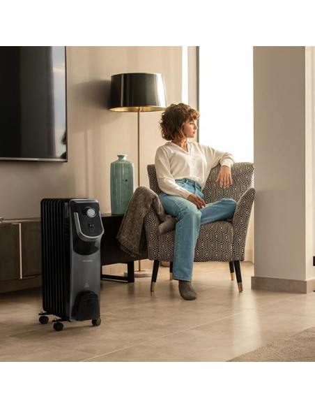 Cecotec 05889 calefactor eléctrico Interior Negro 2000 W Radiador de aceite eléctrico