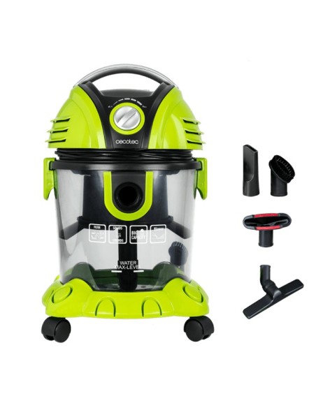 Cecotec Wet&Dry T 15 L Aspiradora de tambor Seca y húmeda 1200 W Sin bolsa