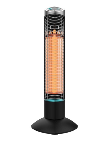 Cecotec ReadyWarm 1000 Power Tower Exterior Negro 1000 W Calefactor eléctrico halógeno