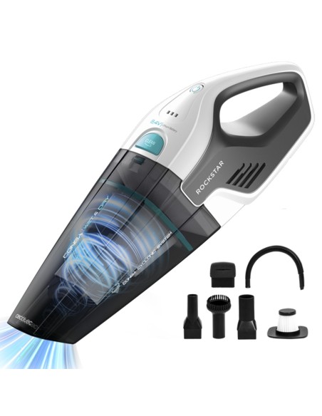 Cecotec Conga Rockstar aspiradora de mano Gris, Blanco Sin bolsa