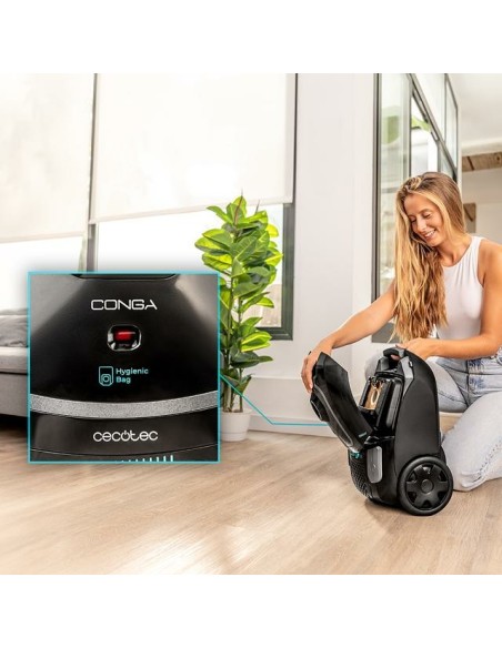 Cecotec Conga Powerbag 4000 XL 4 L Aspiradora cilíndrica Secar 890 W Bolsa para el polvo