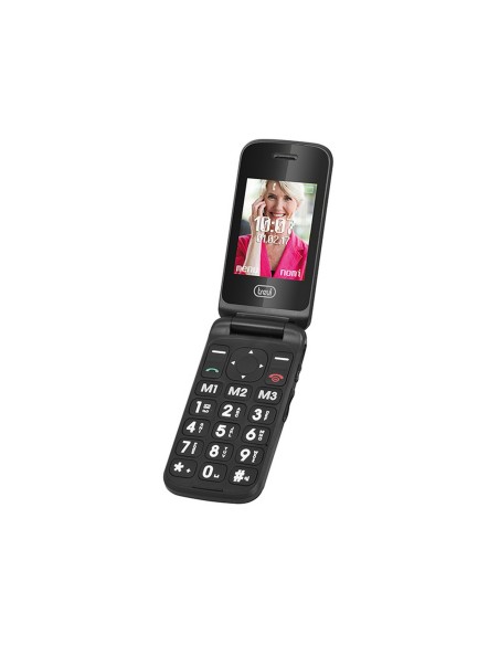 Trevi Flex Plus 55 6,1 cm (2.4") Negro Teléfono para personas mayores