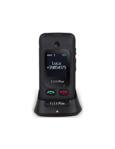 Trevi Flex Plus 55 6,1 cm (2.4") Negro Teléfono para personas mayores