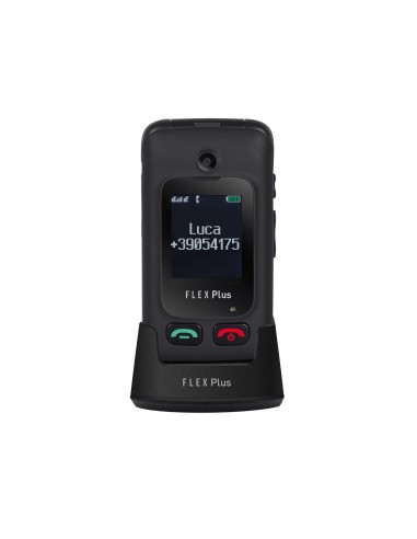 Trevi Flex Plus 55 6,1 cm (2.4") Negro Teléfono para personas mayores