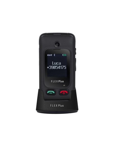 Trevi Flex Plus 55 6,1 cm (2.4") Negro Teléfono para personas mayores