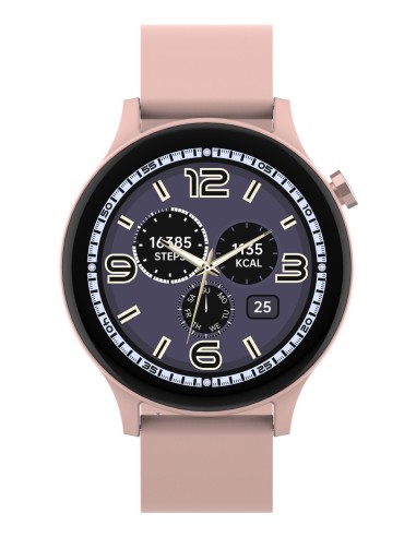 Denver SWC-338RO Relojes inteligentes y deportivos 3,51 cm (1.38") TFT 44.6 mm Digital 240 x 240 Pixeles Pantalla táctil Rosa
