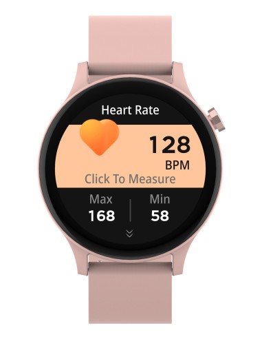 Denver SWC-338RO Relojes inteligentes y deportivos 3,51 cm (1.38") TFT 44.6 mm Digital 240 x 240 Pixeles Pantalla táctil Rosa