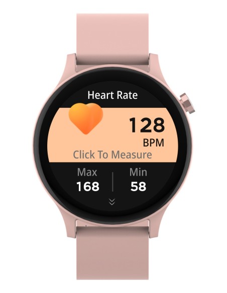 Denver SWC-338RO Relojes inteligentes y deportivos 3,51 cm (1.38") TFT 44.6 mm Digital 240 x 240 Pixeles Pantalla táctil Rosa