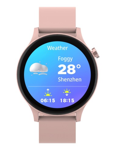 Denver SWC-338RO Relojes inteligentes y deportivos 3,51 cm (1.38") TFT 44.6 mm Digital 240 x 240 Pixeles Pantalla táctil Rosa
