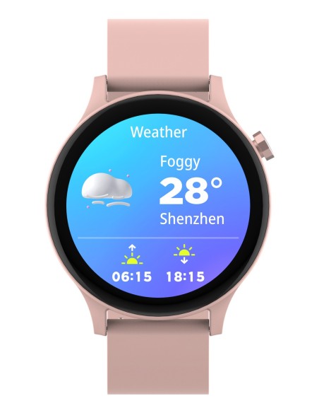 Denver SWC-338RO Relojes inteligentes y deportivos 3,51 cm (1.38") TFT 44.6 mm Digital 240 x 240 Pixeles Pantalla táctil Rosa