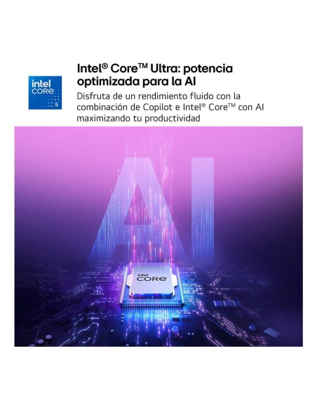 LG Gram 15UD50T Intel® Core™ i5 i5-1334U Portátil 38,1 cm (15") Full HD 16 GB 512 GB SSD Wi-Fi 6 (802.11ax) FreeDOS Español