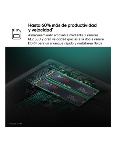 LG Gram 15UD50T Intel® Core™ i5 i5-1334U Portátil 38,1 cm (15") Full HD 16 GB 512 GB SSD Wi-Fi 6 (802.11ax) FreeDOS Español