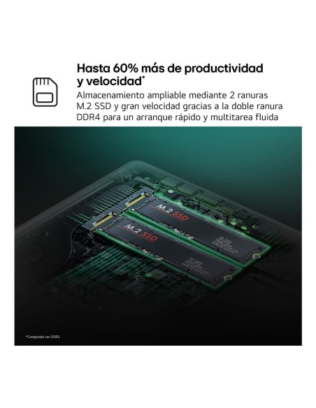 LG Gram 15UD50T Intel® Core™ i5 i5-1334U Portátil 38,1 cm (15") Full HD 16 GB 512 GB SSD Wi-Fi 6 (802.11ax) FreeDOS Español
