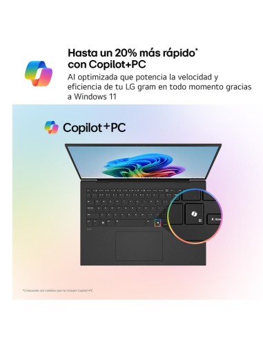LG Gram Pro 16Z90TS-G.AU99B ordenador portatil Copilot+ PC Intel Core Ultra 9 288V Portátil 40,6 cm (16") 2.5K 32 GB