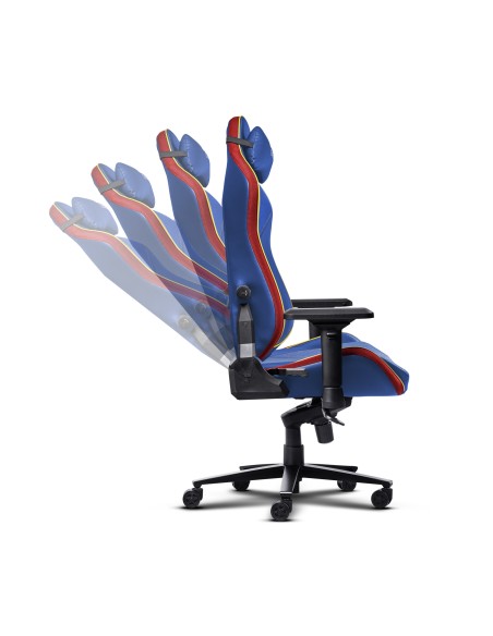 Trust GXT 721SM Ruya Pro Silla para videojuegos universal Asiento acolchado Azul, Rojo