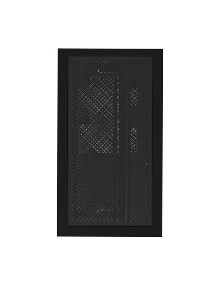 GIGABYTE C201 PANORAMIC Caja de PC – Torre Media, m-ATX, soporte para radiador de 360 mm, 3 ventiladores preinstalados, USB