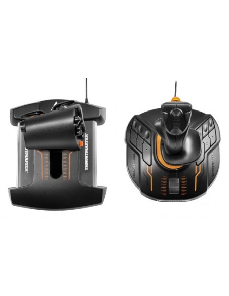 Thrustmaster T-16000M FCS Hotas Negro, Naranja USB Palanca de mando Analógico Digital PC
