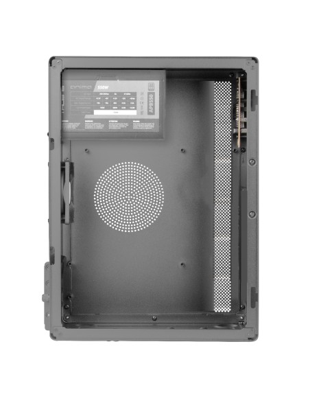 Tacens NOVAX550BR, Caja PC Micro-ATX + Fuente Alimentación 550W 80Plus Bronce 230V, Diseño Totalmente Metálico, 1x Ventilador
