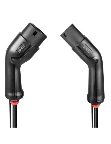 Lindy 30113 cable de carga para vehículo eléctrico Negro Type 2 3 7 m