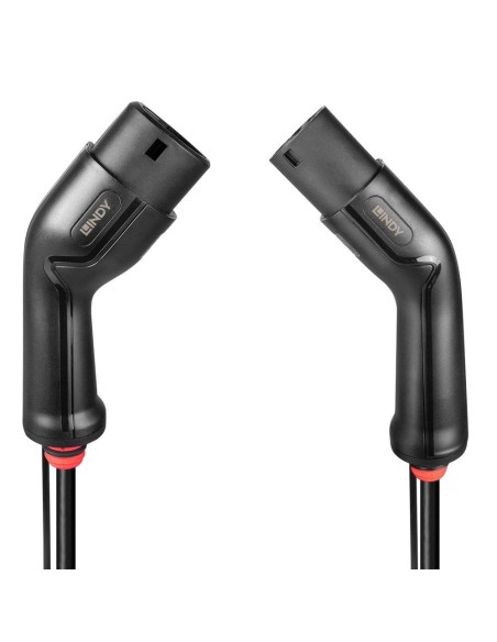 Lindy 30113 cable de carga para vehículo eléctrico Negro Type 2 3 7 m