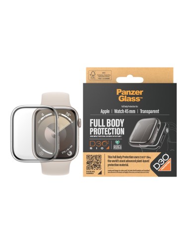 PanzerGlass ® Full Body Transparent w. D3O® Apple Watch Series 9 | 45mm Protector de pantalla 1 pieza(s)