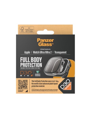 PanzerGlass ® Full Body Transparent w. D3O® Apple Watch Ultra | Ultra 2 | 49mm Protector de pantalla 1 pieza(s)