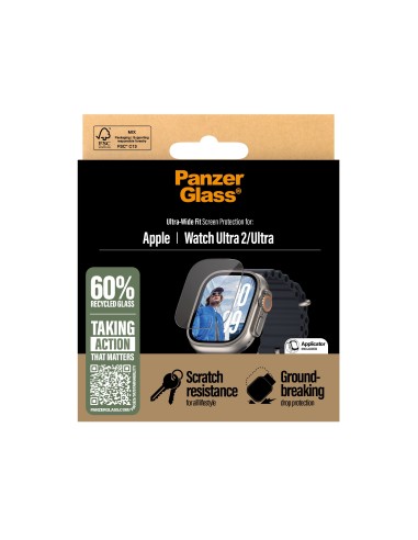 PanzerGlass ® Screen Protector Apple Watch Ultra 3 | Ultra 2 | Ultra | 49mm Protector de pantalla 1 pieza(s)