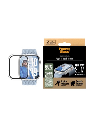 PanzerGlass ® Case Squad Full Body Slim Transparent Apple Watch Series 11 | 10 | 46mm Protector de pantalla 1 pieza(s)
