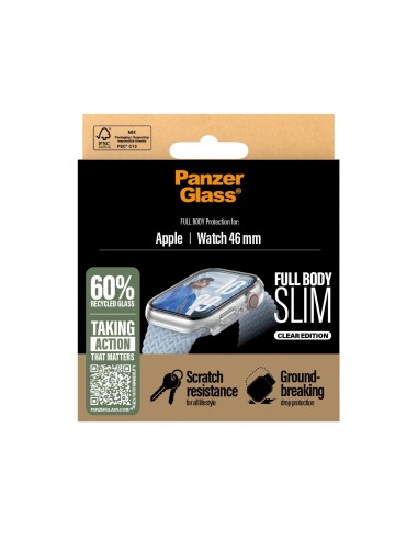 PanzerGlass ® Case Squad Full Body Slim Transparent Apple Watch Series 11 | 10 | 46mm Protector de pantalla 1 pieza(s)