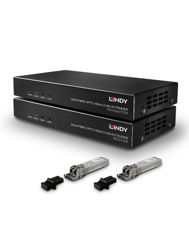 Lindy 38174 extensor audio video Transmisor y receptor de señales AV Negro