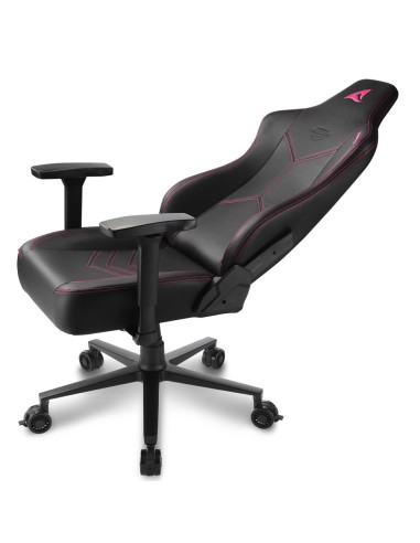Sharkoon SGS30 Silla para videojuegos universal Asiento acolchado tapizado Negro, Rosa
