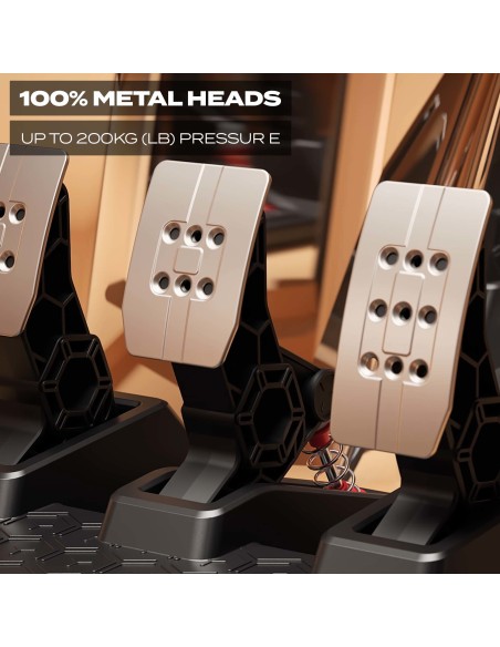 Thrustmaster T3PM Negro Pedales PC, PlayStation 4, PlayStation 5, Xbox One, Xbox Series S, Xbox Series X