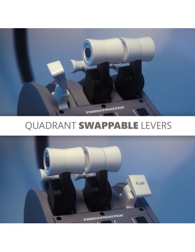 Thrustmaster TCA Quadrant Boeing Edition Gris USB Palanca de mando PC, Xbox, Xbox One X, Xbox Series S