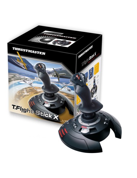 Thrustmaster T.Flight Stick X Negro, Rojo, Plata USB Palanca de mando Analógico PC, Playstation 3