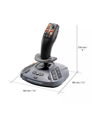 Thrustmaster SimTask FarmStick Negro Palanca de vuelo Analógico Digital PC, PlayStation 5