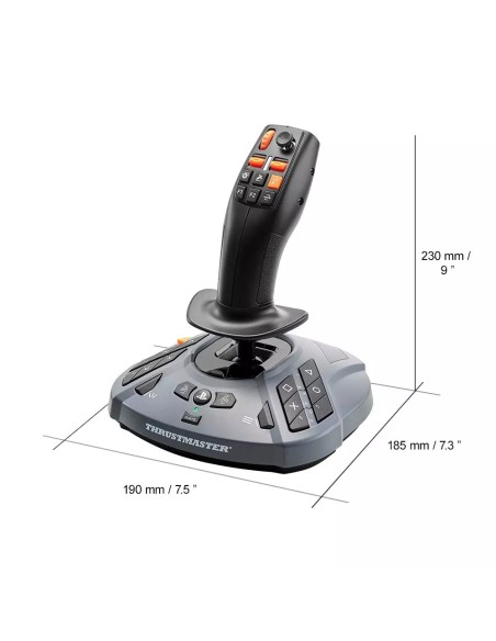 Thrustmaster SimTask FarmStick Negro Palanca de vuelo Analógico Digital PC, PlayStation 5