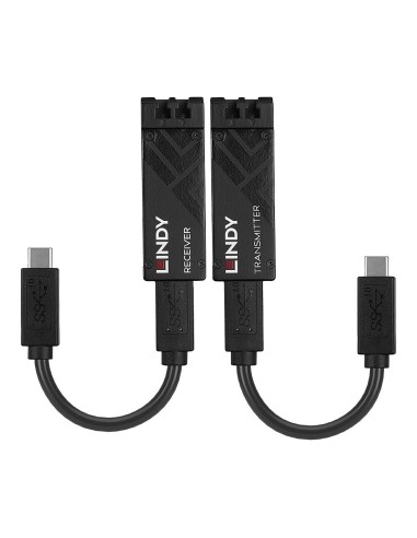 Lindy 43312 ampliador de red Transmisor y receptor de red Negro