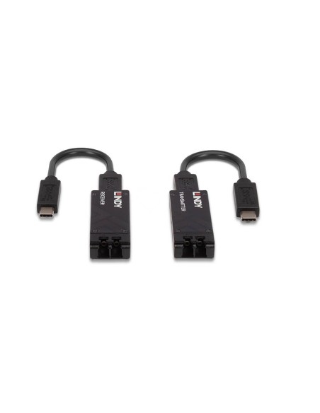 Lindy 43312 ampliador de red Transmisor y receptor de red Negro