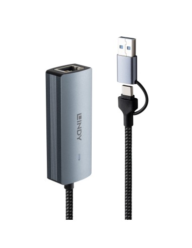 Lindy 43415 hub de interfaz USB 3.2 Gen 2 (3.1 Gen 2) Type-C 5000 Mbit s Gris