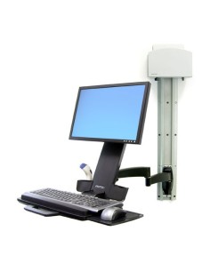 Ergotron 200 Series Combo Arm 61 cm (24") Pared Negro 2