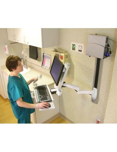 Ergotron 200 Series Combo Arm 61 cm (24") Pared Blanco