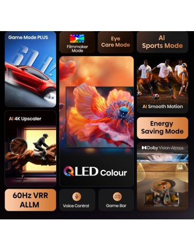 Hisense 55E77Q 139,7 cm (55") 4K Ultra HD Smart TV Wifi Negro