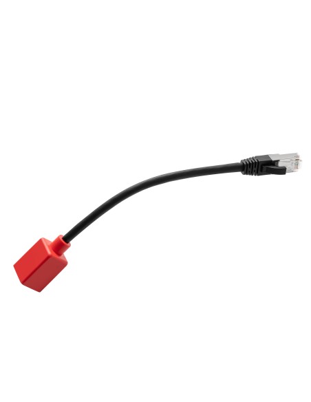 Lindy 60189 cable de red Negro, Rojo 0,2 m Cat6a