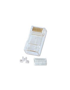 Lindy 62430 conector RJ-45 8-pin cat.6 Transparente
