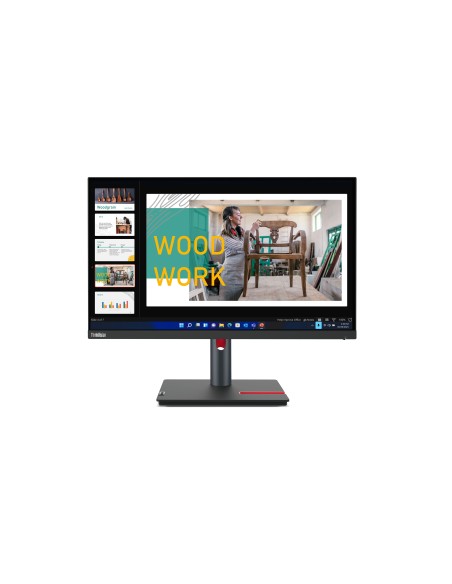 Lenovo ThinkVision P24q-30 LED display 60,5 cm (23.8") 2560 x 1440 Pixeles Quad HD Negro