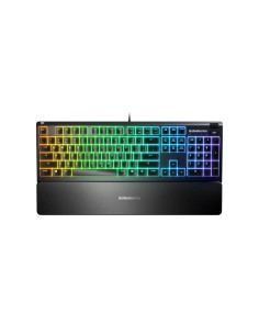 Steelseries APEX 3 teclado Juego USB QWERTY Portugués Negro