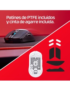 HyperX Pulsefire Haste 2  ratón gaming inalámbrico (blanco) 2