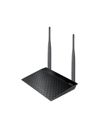ASUS RT-N12E C1 N300 router inalámbrico Ethernet rápido Banda única (2,4 GHz) Negro, Metálico