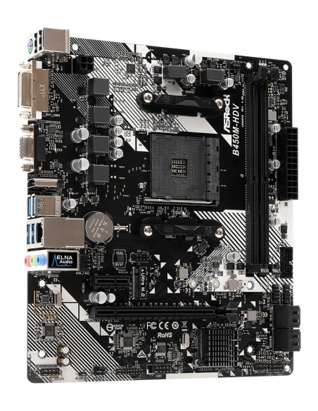 Asrock B450M-HDV R4.0 AMD B450 Zócalo AM4 micro ATX